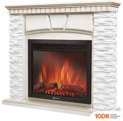 Firelight PORTO 25 (КАМЕНЬ БЕЛЫЙ/ШПОН БЕЛЕНЫЙ ДУБ) (322429)