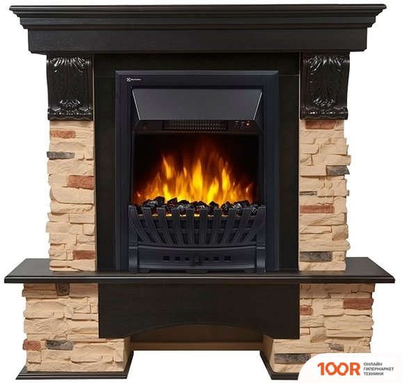 Firelight PIETRA CLASSIC (КАМЕНЬ СЛАНЕЦ НАТУРАЛЬНЫЙ/ШПОН ВЕНГЕ) (322426)