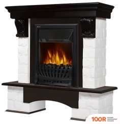 Firelight FORTE CLASSIC (КАМЕНЬ БЕЛЫЙ/ШПОН ТЕМНЫЙ ДУБ) (322379)