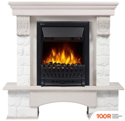 Firelight FORTE CLASSIC (КАМЕНЬ БЕЛЫЙ/ШПОН БЕЛЕНЫЙ ДУБ) (322377)