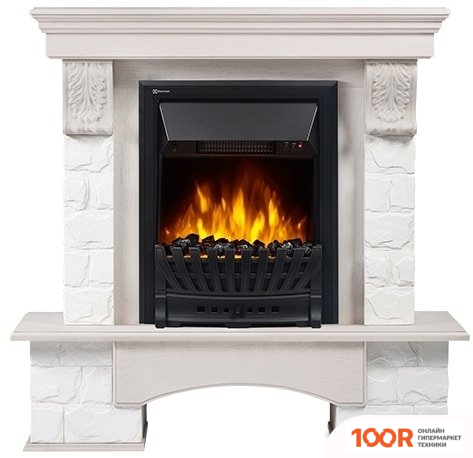 Firelight FORTE CLASSIC (КАМЕНЬ БЕЛЫЙ/ШПОН БЕЛЕНЫЙ ДУБ) (322377)