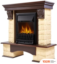 Firelight FORTE CLASSIC (КАМЕНЬ БЕЖЕВЫЙ/ШПОН ТЕМНЫЙ ДУБ) (322376)