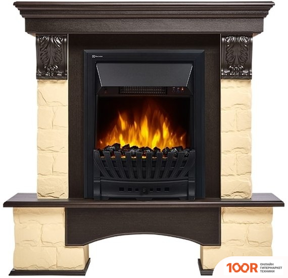 Firelight FORTE CLASSIC (КАМЕНЬ БЕЖЕВЫЙ/ШПОН ВЕНГЕ) (322375)