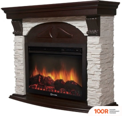 Firelight FORTE 30S (КАМЕНЬ БЕЛЫЙ/ШПОН ТЕМНЫЙ ДУБ) (322373)