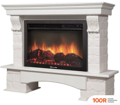 Firelight FORTE 30S (КАМЕНЬ БЕЛЫЙ/ШПОН БЕЛЕНЫЙ ДУБ) (322371)