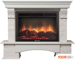 Firelight FORTE 30S (КАМЕНЬ БЕЛЫЙ/ШПОН БЕЛЕНЫЙ ДУБ) (322371)