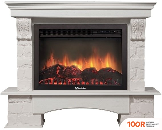 Firelight FORTE 30S (КАМЕНЬ БЕЛЫЙ/ШПОН БЕЛЕНЫЙ ДУБ) (322371)