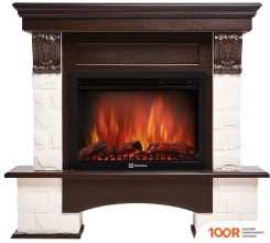 Firelight FORTE 25S (КАМЕНЬ БЕЛЫЙ/ШПОН ТЕМНЫЙ ДУБ) (322367)