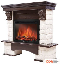 Firelight FORTE 25S (КАМЕНЬ БЕЛЫЙ/ШПОН ТЕМНЫЙ ДУБ) (322367)