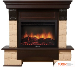 Firelight FORTE 25S (КАМЕНЬ БЕЖЕВЫЙ/ШПОН ТЕМНЫЙ ДУБ) (322364)