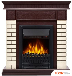 Firelight BRICKS CLASSIC (КАМЕНЬ БЕЖЕВЫЙ/ШПОН ТЕМНЫЙ ДУБ) (322341)