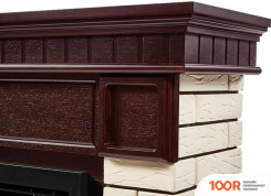 Firelight BRICKS 30 (КАМЕНЬ БЕЖЕВЫЙ/ШПОН ТЕМНЫЙ ДУБ) (322339)