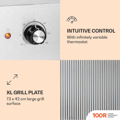 Klarstein GRILLMEILE 4400 (РИФЛЕНАЯ ПЛАСТИНА) (321431)