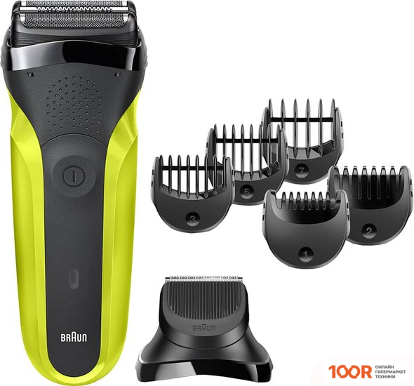 Braun SERIES 3 SHAVE&STYLE 300BT (ЗЕЛЕНЫЙ) (320520)
