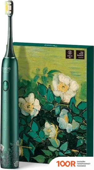 Soocas X3U ELECTRIC TOOTHBRUSH VAN GOGH (2 НАСАДКИ, ЗЕЛЕНЫЙ) (320194)