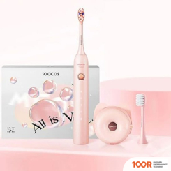 Soocas D3 (ФУТЛЯР C ФУНКЦИЕЙ UVC СТЕРИЛИЗАЦИИ, 2 НАСАДКИ, РОЗОВЫЙ) (320159)