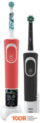 Oral-B VITALITY PRO CROSS ACTION + VITALITY D100 KIDS STAR WARS (2 ШТ, ЧЕРНЫЙ/КРАСНЫЙ) (319905)