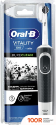 Oral-B VITALITY 100 PURECLEAN D100.413.1 (ЧЕРНЫЙ/БЕЛЫЙ) 4210201391630 (319887)