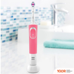 Oral-B VITALITY 100 3D WHITE D100.413.1 (РОЗОВЫЙ) (319880)