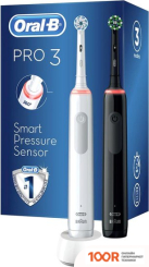 Oral-B PRO 3 3900 DUO CROSS ACTION + SENSI WHITE D505.523.3H (319818)
