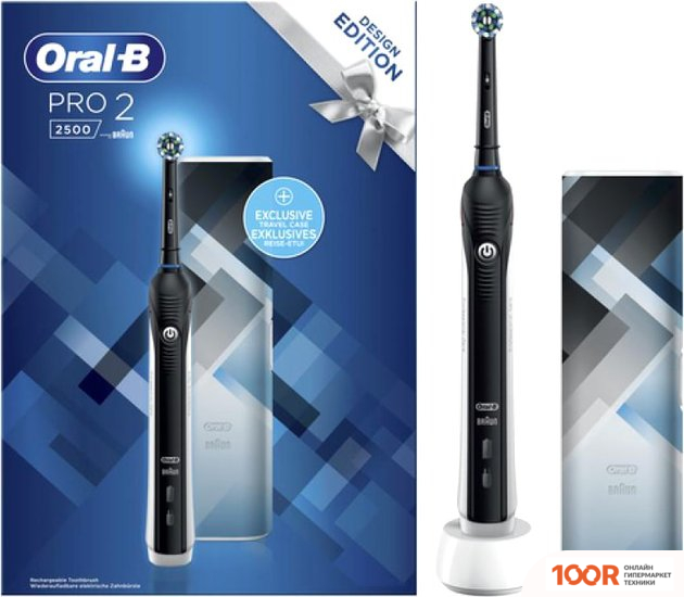 Oral-B PRO 2 2500 CROSS ACTION D501.513.2X DESIGN EDITION (ЧЕРНО-СЕРЫЙ) (319805)