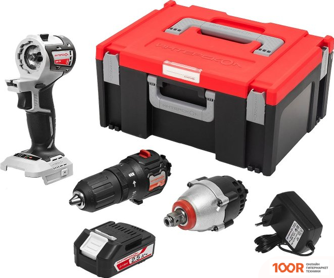 Интерскол МУЛЬТИМАКС АВТОМОБИЛИСТ 755.2.4.45 (С 1-ИМ АКБ, КЕЙС) (319105)