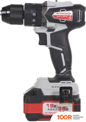 Интерскол ДАУ-13/36В 50 850.2.2.70 (С 2-МЯ АКБ, КЕЙС) (319086)