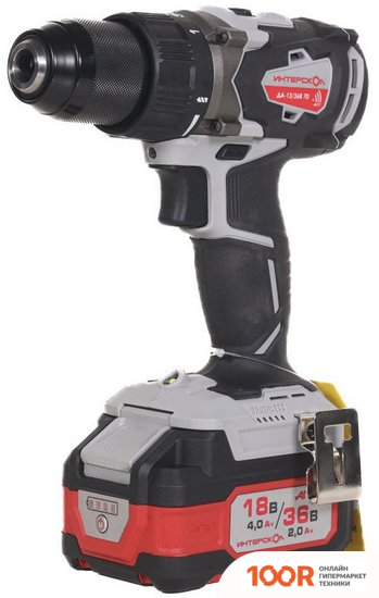 Интерскол ДА-13/36В 70 814.2.2.70 (С 2-МЯ АКБ, КЕЙС) (319069)