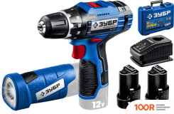 Зубр ПРОФЕССИОНАЛ DL-121-22F (С 2-МЯ АКБ, LED ФОНАРЬ, КЕЙС) (319020)