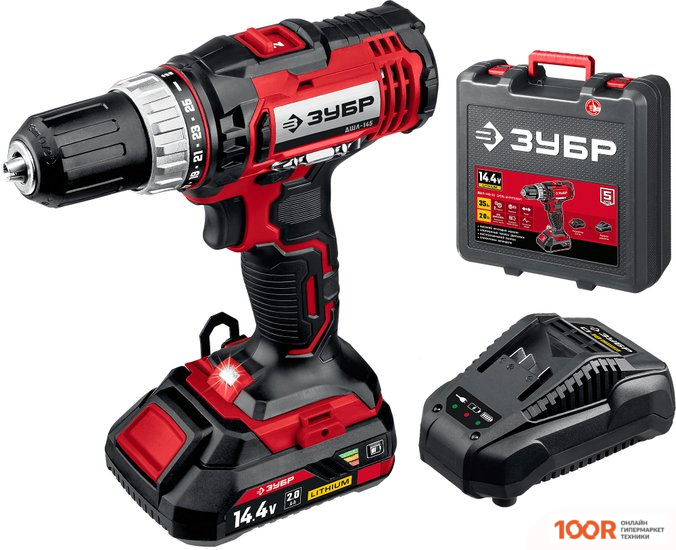Зубр МАСТЕР ДШЛ-145-21 (С 1-М АКБ, КЕЙС) (319004)