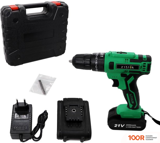 Zitrek GREEN IMPACT 21V 063-4044 (С 2-МЯ АКБ, КЕЙС) (318877)