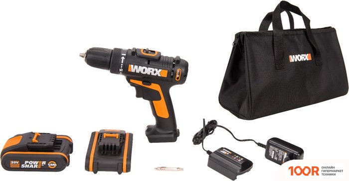 Worx WX101 (С 2-МЯ АКБ, СУМКА) (318804)