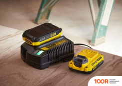 Stanley SFMCD721M2K (С 2-МЯ АКБ, КЕЙС) (318503)