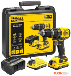 Stanley SFMCD721D2K (С 2-МЯ АКБ, КЕЙС) (318502)