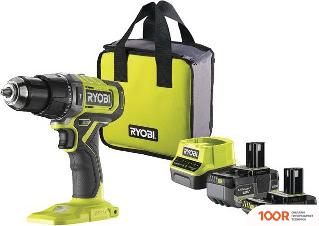 Ryobi RPD18-2C52S 5133005526 (С 2-МЯ АКБ 2 АЧ+5 АЧ, СУМКА) (318461)