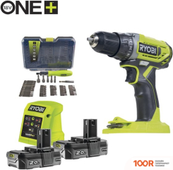 Ryobi RDD18-220SA59L 5133006267 (С 2-МЯ АКБ, КЕЙС) (318446)