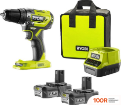 Ryobi R18PD5-220S 5133003734 (С 2-МЯ АКБ, КЕЙС) (318436)