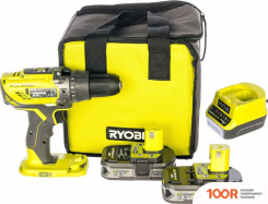 Ryobi R18PD3-215S 5133003339 (С 2-МЯ АКБ 1.5 AH, СУМКА) (318432)