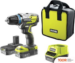 Ryobi R18DDBL-220S 5133003435 (С 2-МЯ АКБ) (318424)