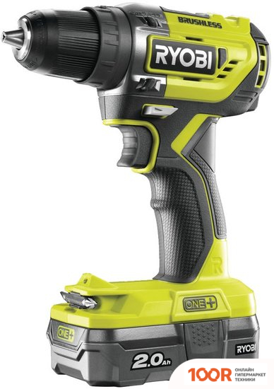 Ryobi R18DD5-220S 5133003733 (С 2-МЯ АКБ, СУМКА) (318422)
