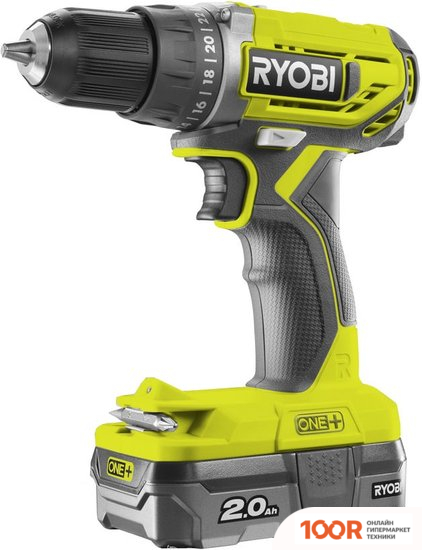 Ryobi R18DD2-220S 5133003821 (С 2-МЯ АКБ, СУМКА) (318414)