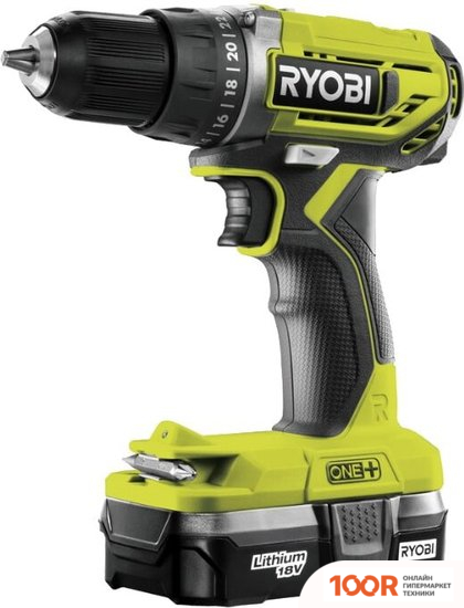 Ryobi R18DD2-213S 5133004374 (С 2-МЯ АКБ) (318413)