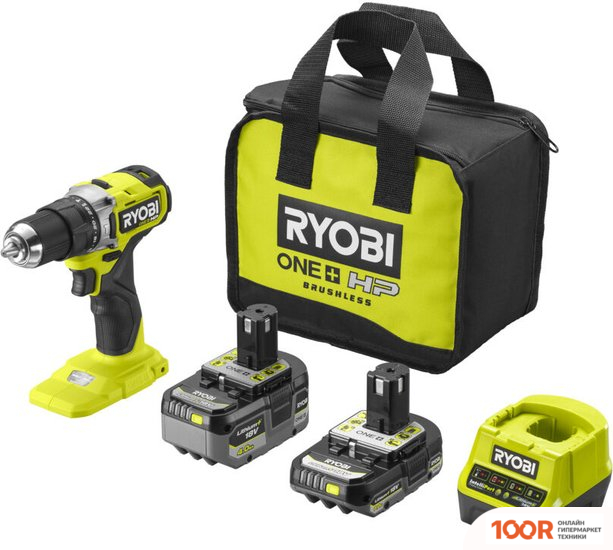 Ryobi HP RPD18C-242S 5133004983 (С 2-МЯ АКБ 4 AH + 2 AH, СУМКА) (318406)