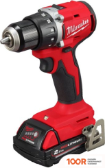 Milwaukee M18 M18BLDDRC-202C 4933492833 (С 2-МЯ АКБ 2 АЧ, КЕЙС) (318147)