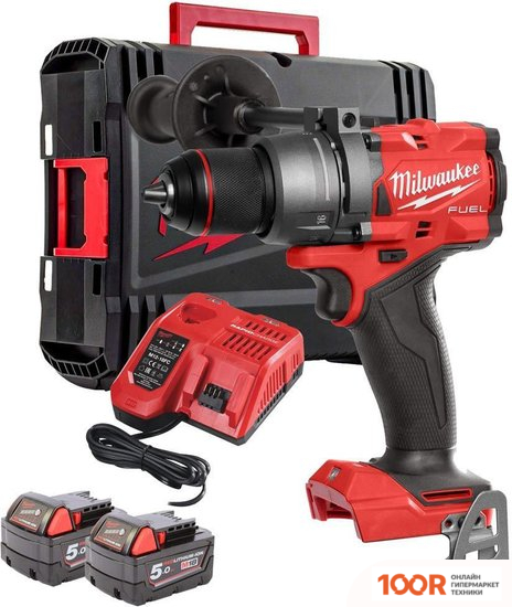 Milwaukee M18 FUEL M18FPD3-502X 4933479860 (С 2-МЯ АКБ, КЕЙС) (318133)