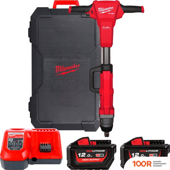 Milwaukee M18 FUEL M18FHIWF1R-122C 4933493141 (С 2-МЯ АКБ, КЕЙС) (318122)