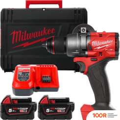 Milwaukee M18 FUEL M18FDD3-502X 4933479863 (С 2-МЯ АКБ 5 АЧ, КЕЙС) (318115)