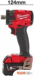 Milwaukee M18 FIW2P12-502X 4933478447 (С 2-МЯ АКБ, КЕЙС) (318102)