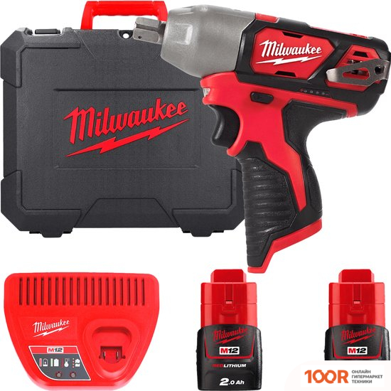 Milwaukee M12 M12BIW12-202C 4933447133 (С 2-МЯ АКБ, КЕЙС) (318079)