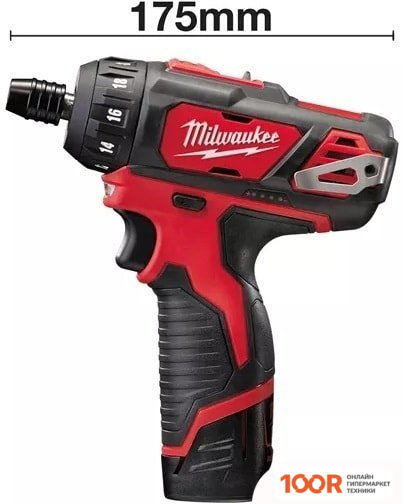 Milwaukee M12 BD-202C 4933441900 (С 2-МЯ АКБ, КЕЙС) (318031)